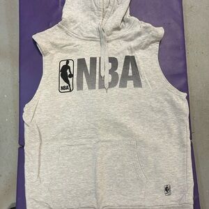 NBA Gray Sleeveless & Black Short Sleeve Hoodie with Logo